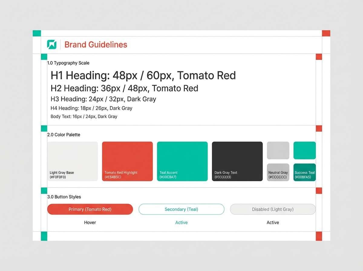 brand guideline page design