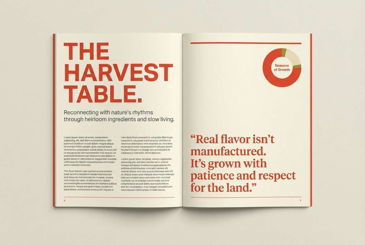 magazine feature layout