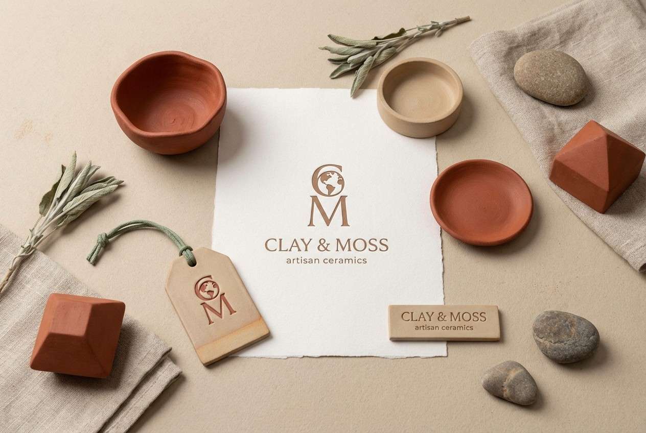 ceramic brand identity set