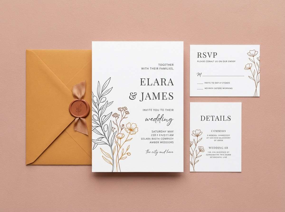 wedding invitation suite