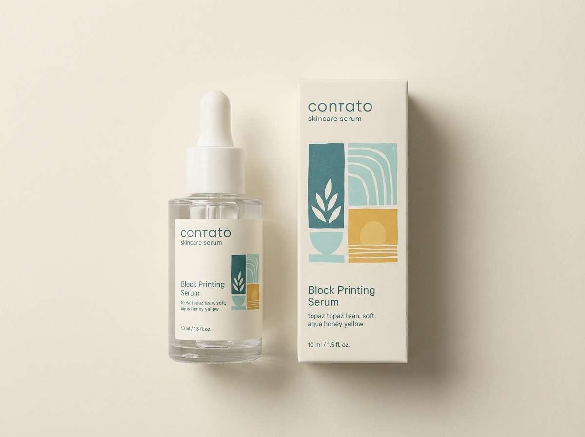 skincare packaging studio shot