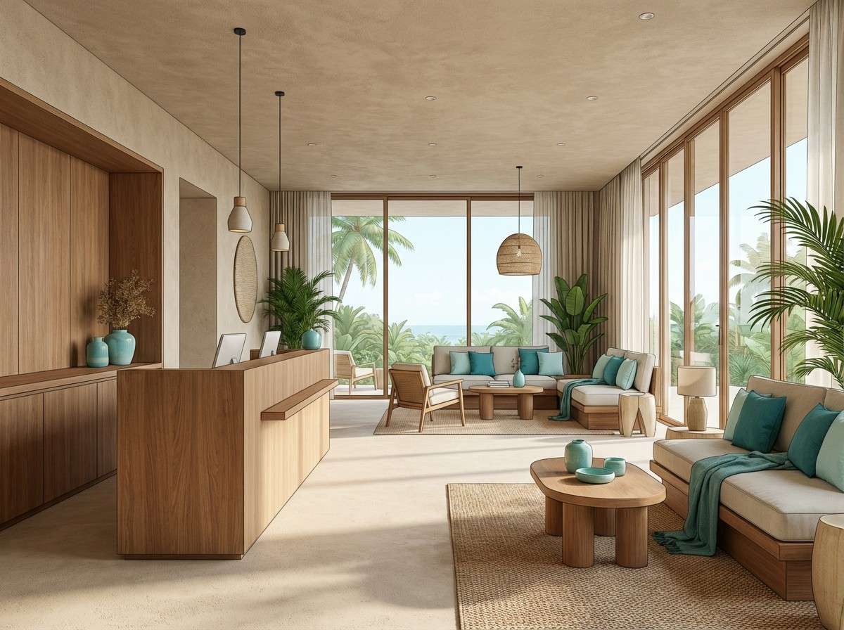 resort lobby interior render