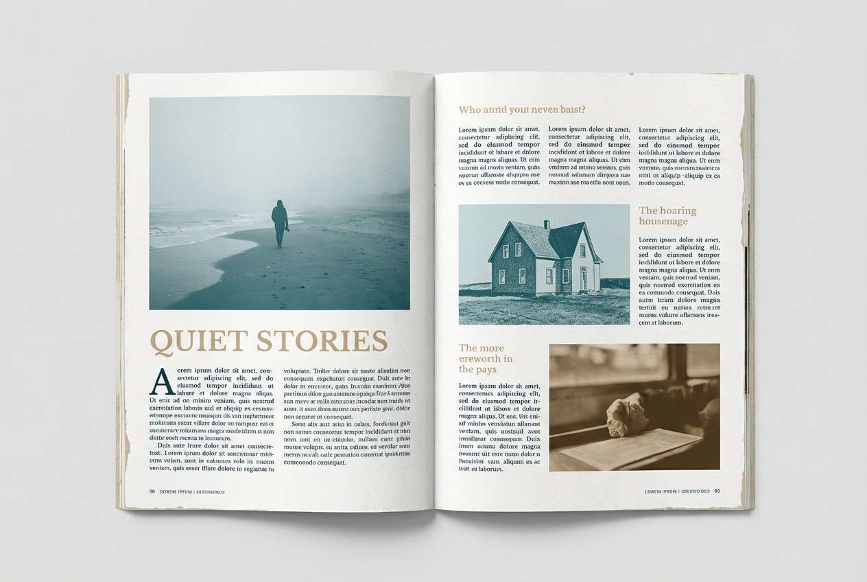 editorial magazine spread