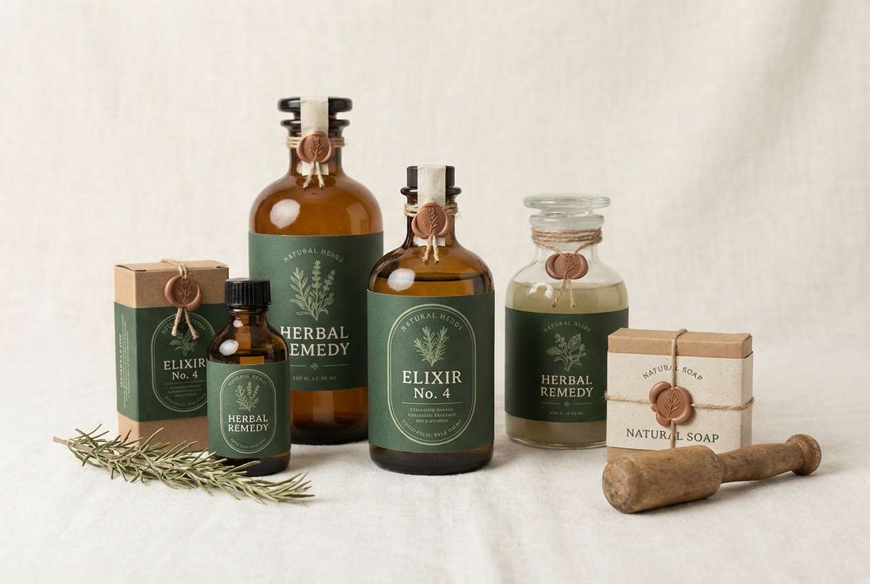 laurel linen apothecary labels