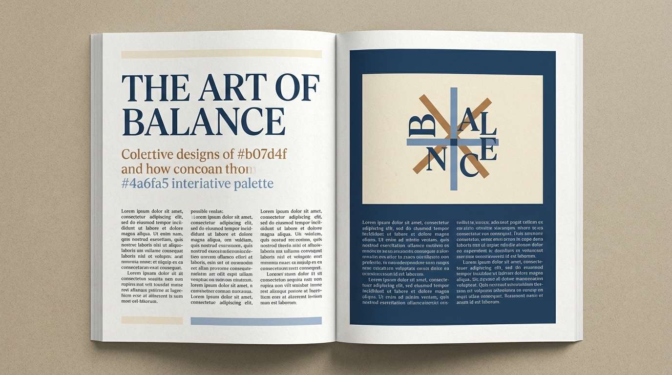 colonial editorial spread layout