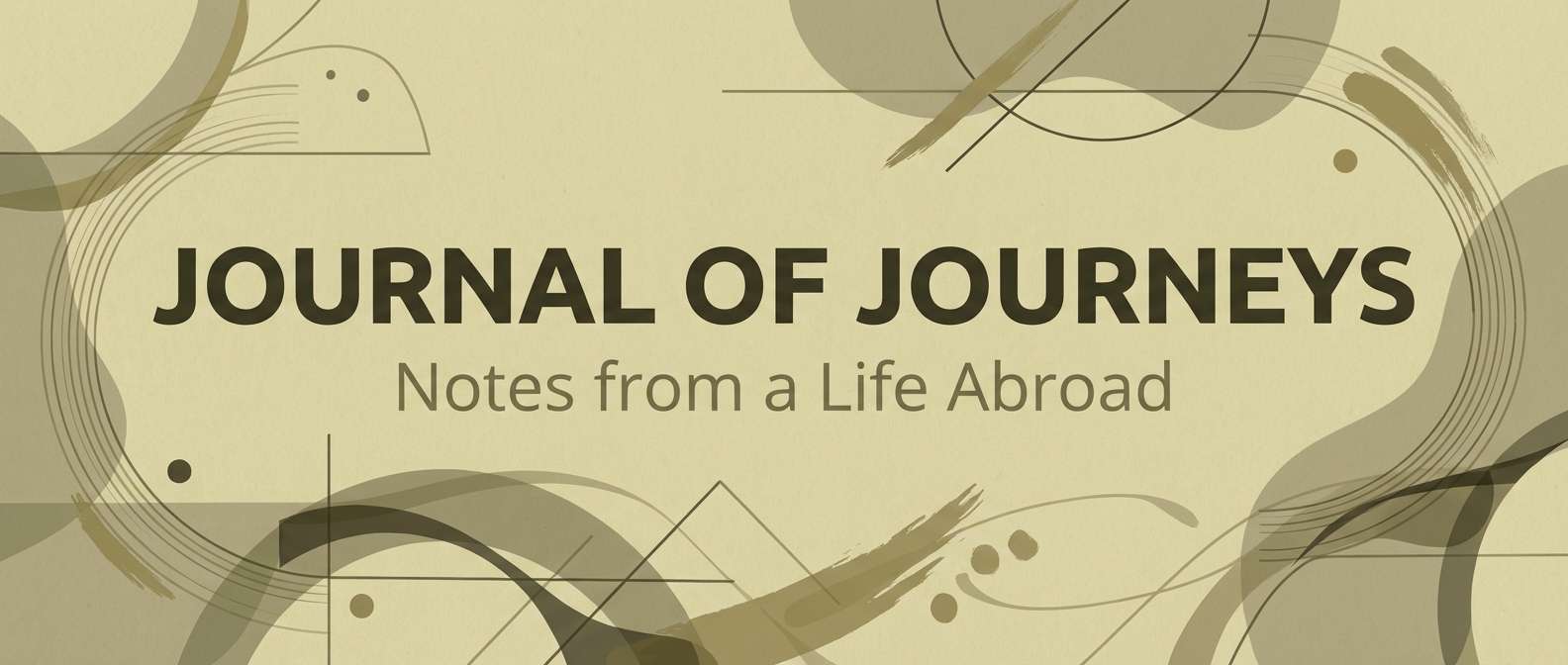 drab color travel blog header banner