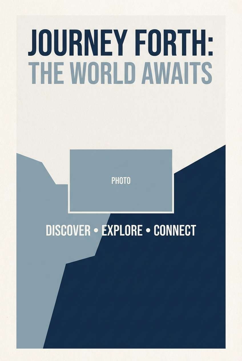 travel cover in nautical blues