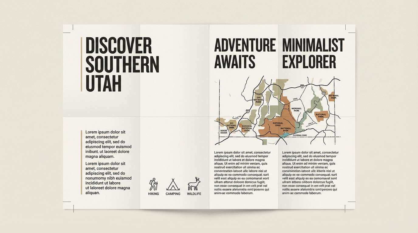 travel brochure layout modern
