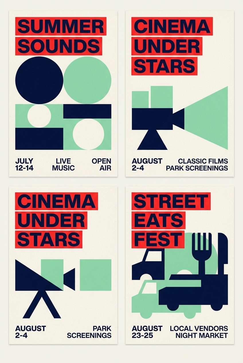 summer event posters