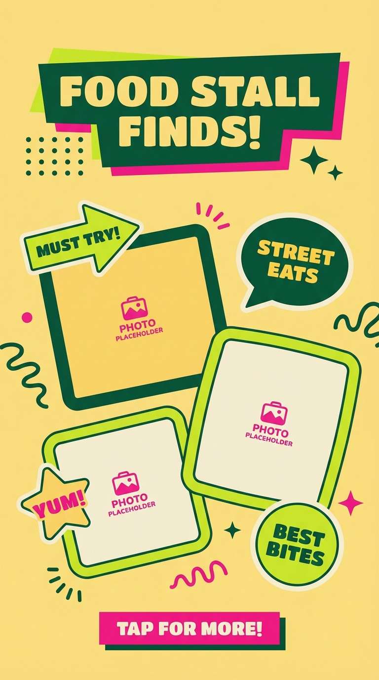 food stall story template