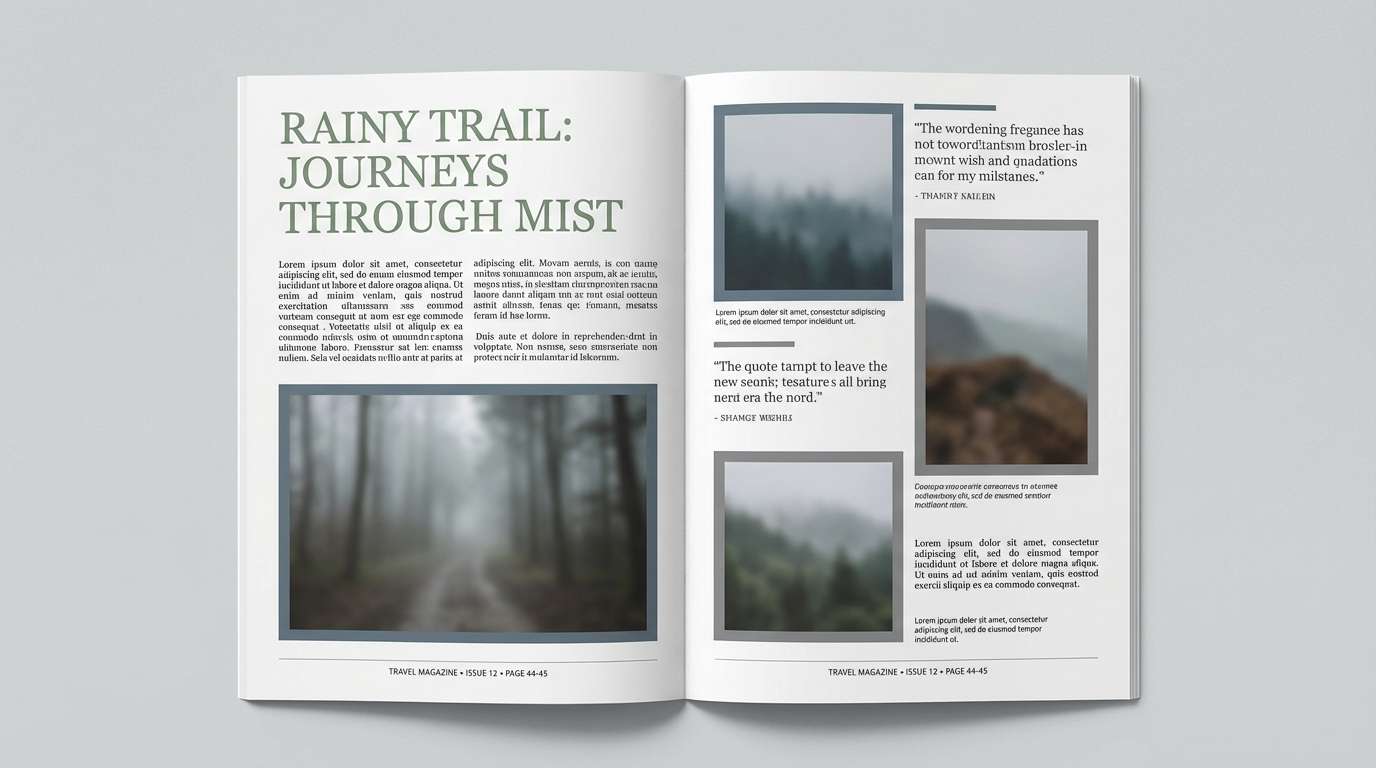 travel editorial layout