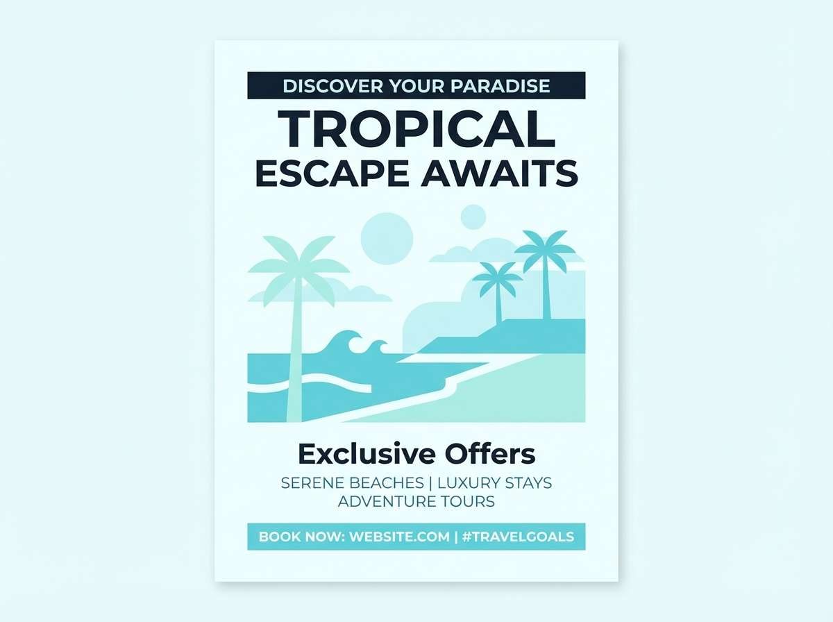 travel flyer graphic design