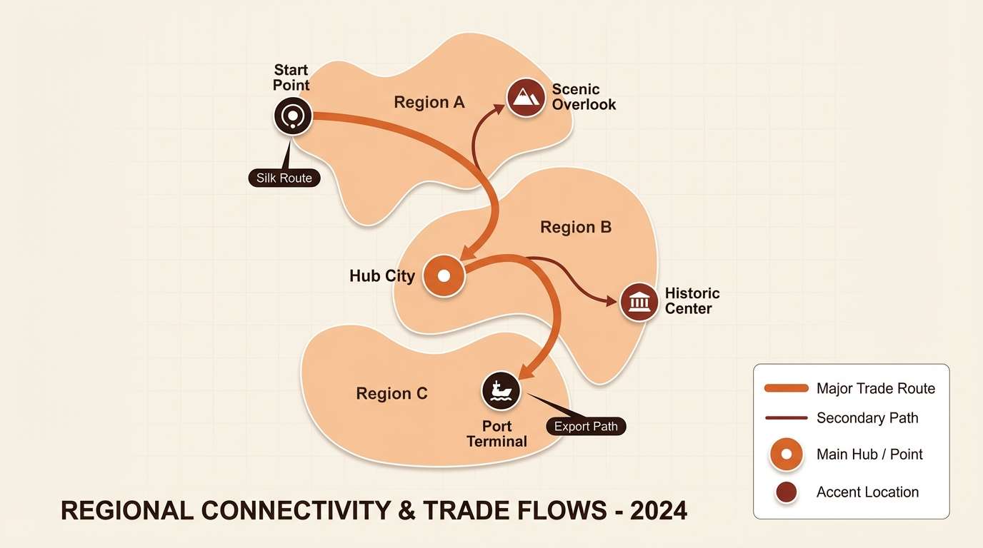 travel map infographic