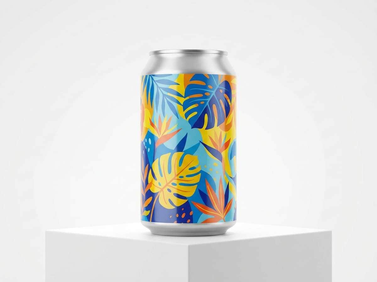 tropical beverage can