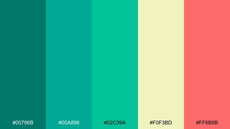tropical canopy color palette with hex codes