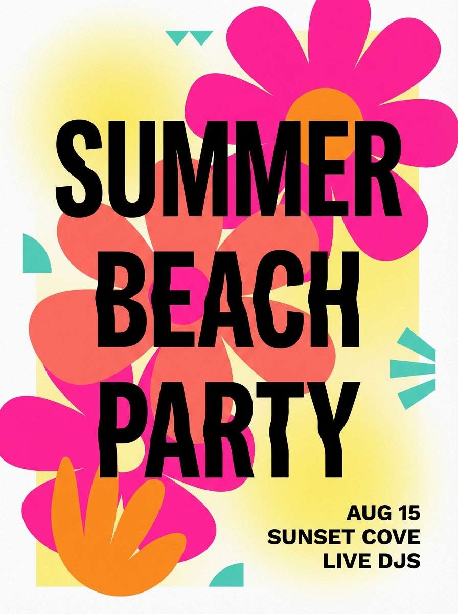 summer party poster
