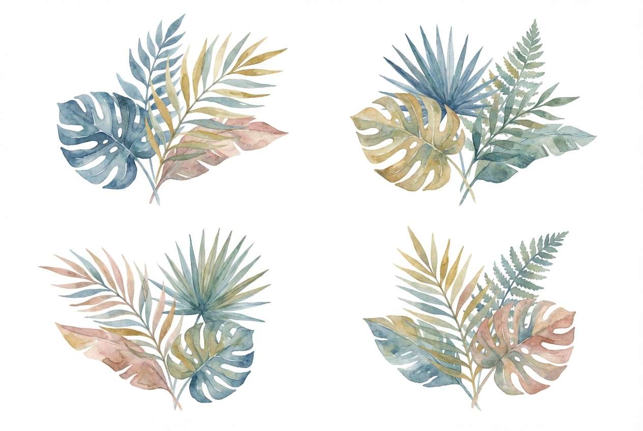 tropical leaf illustration