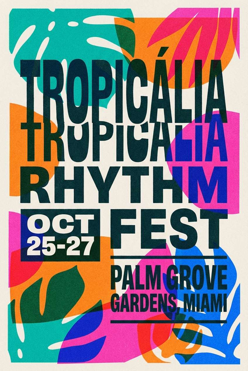 bold summer event flyer