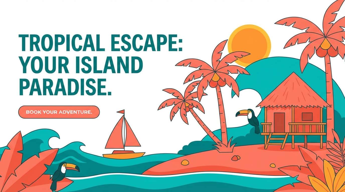 tropical travel website hero