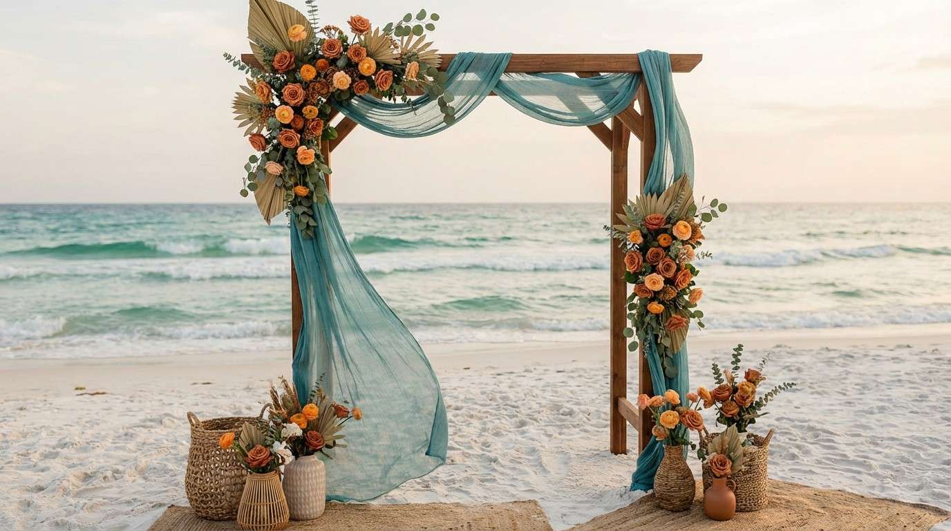 beach ceremony arch