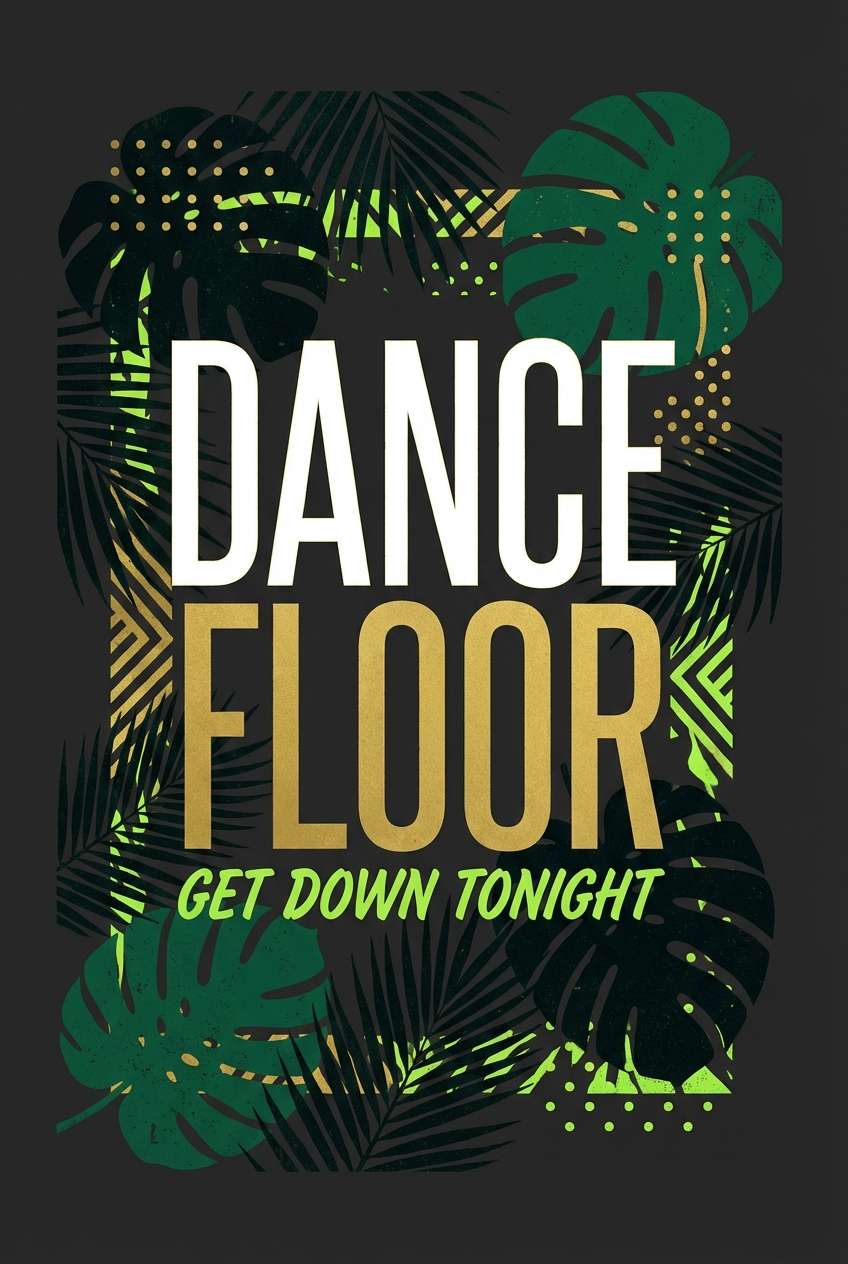 dance floor sign