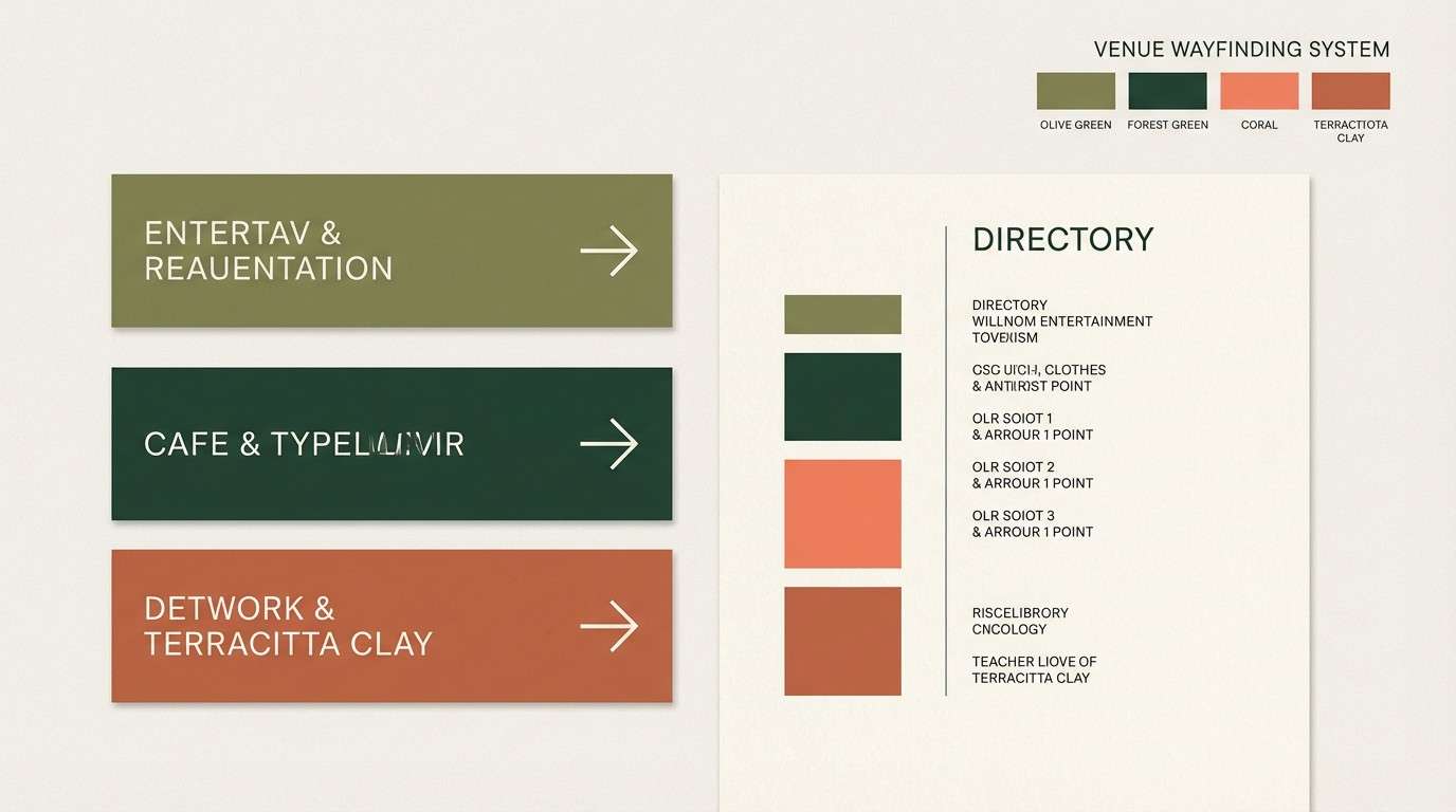 venue wayfinding signs