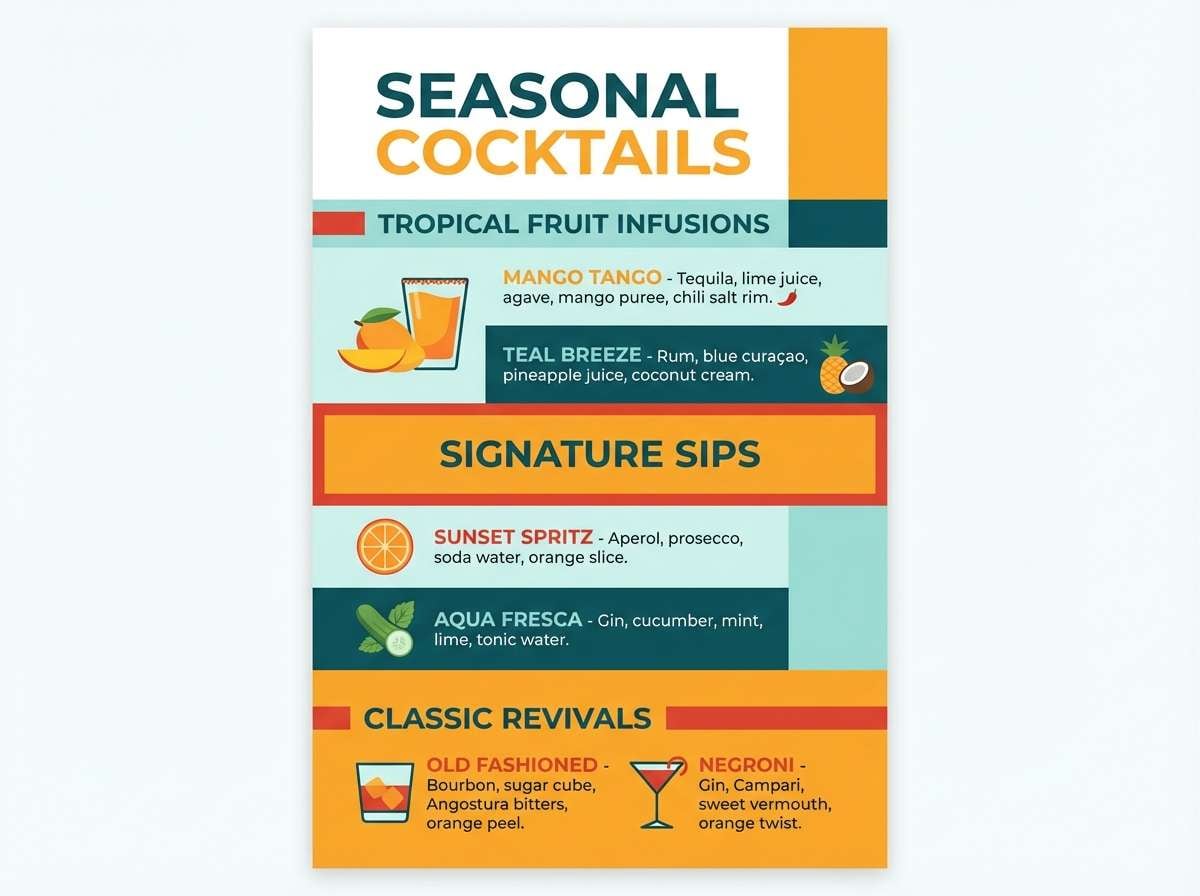 cocktail menu design