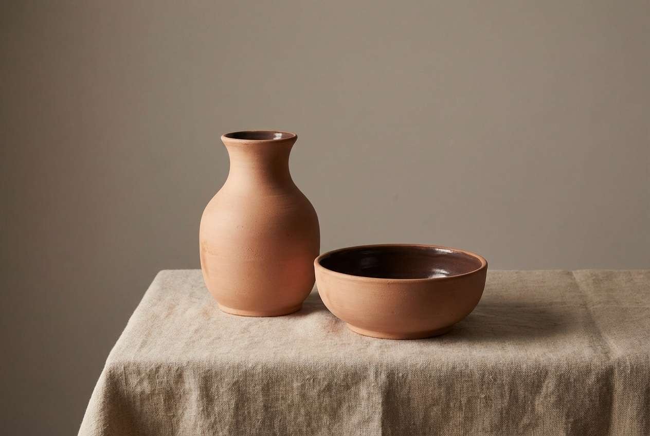 ceramics product ad in clay neutrals