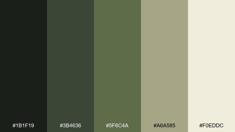 tundra moss prehistoric color palette with hex codes