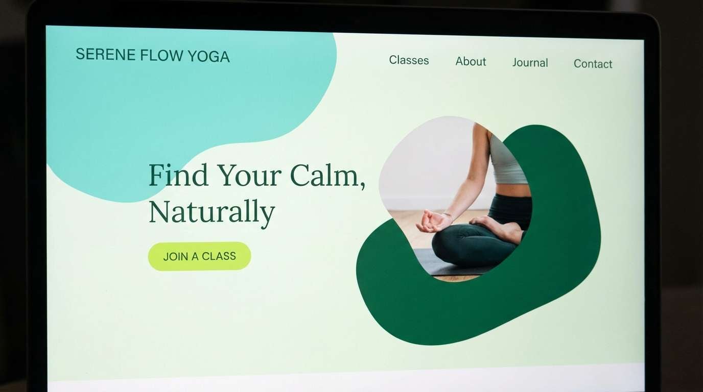 yoga website header
