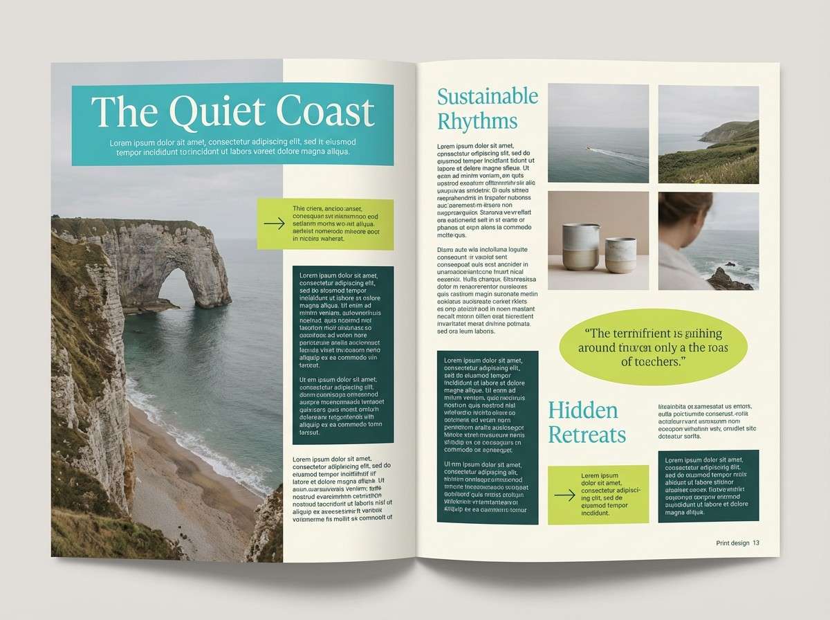 wellness editorial spread