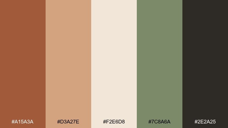 tuscan kitchen sienna color palette with hex codes
