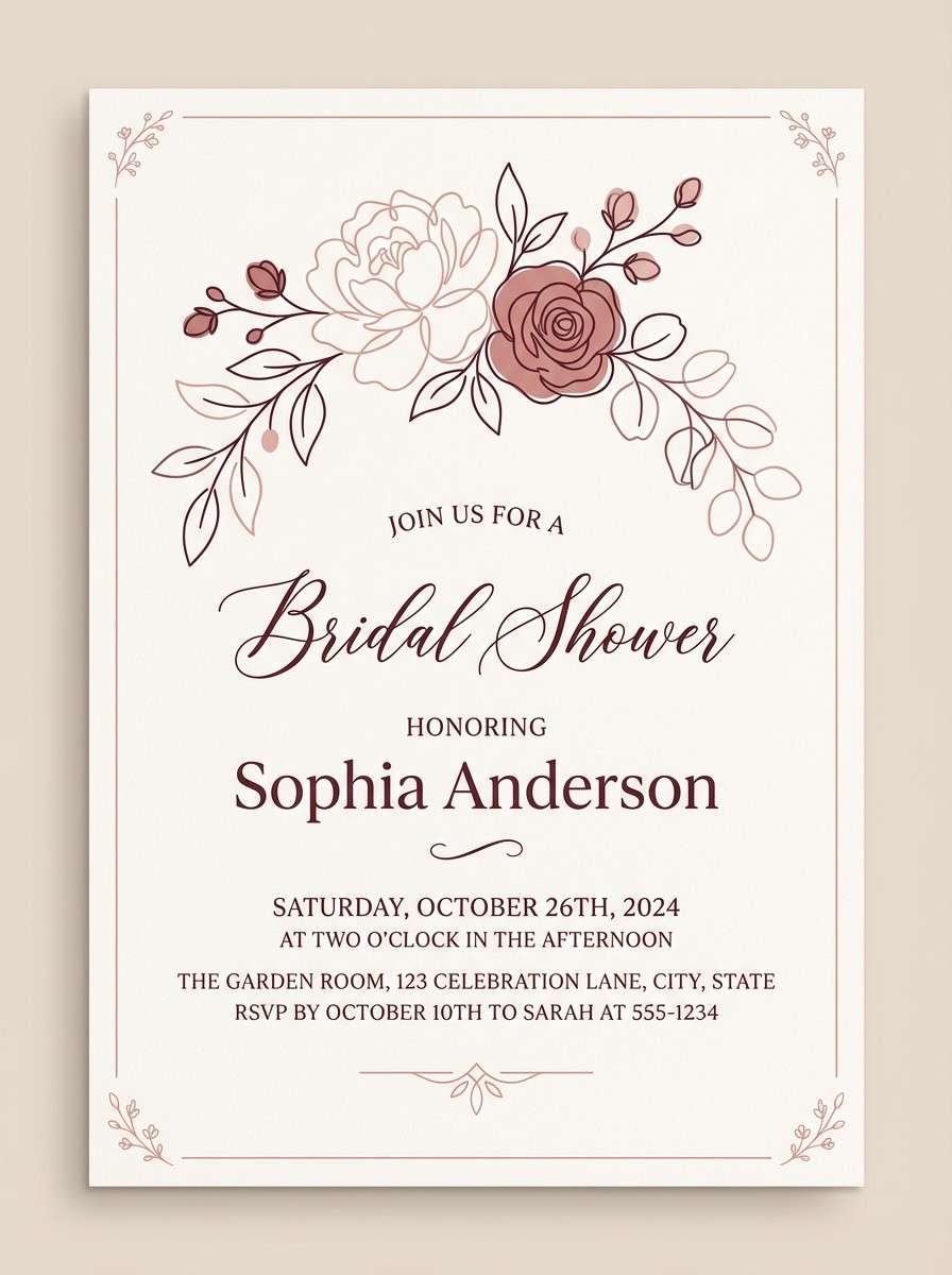 bridal shower invite