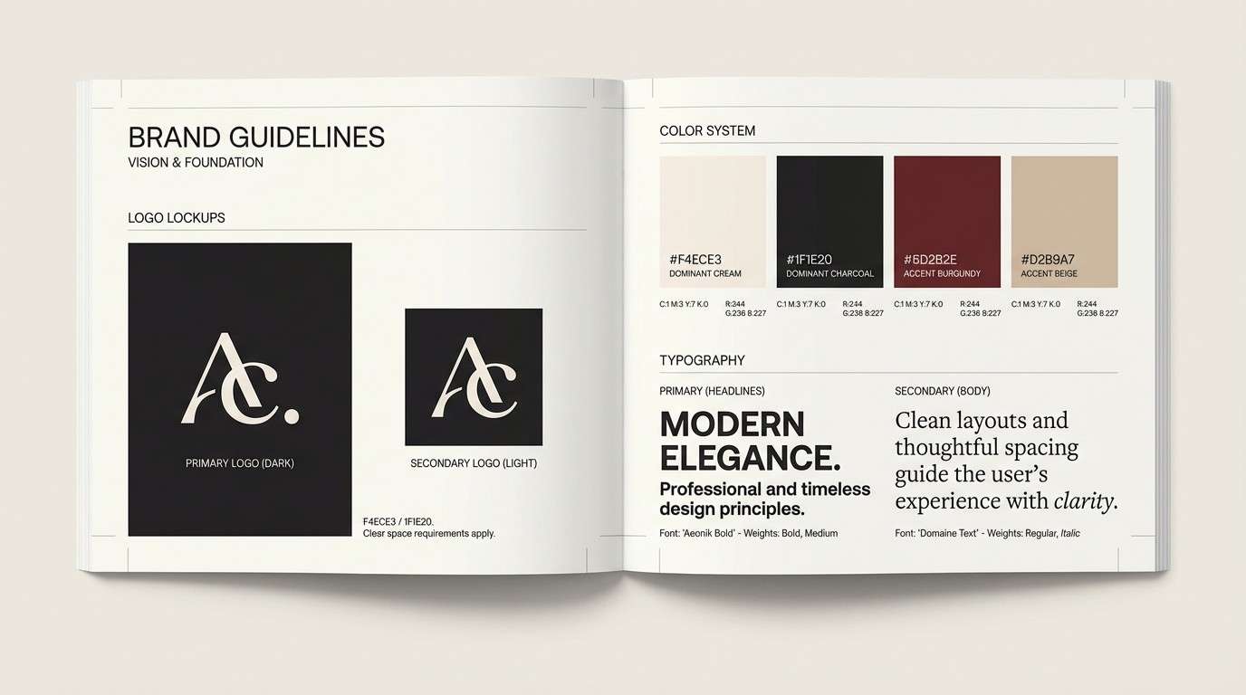 brand guidelines layout