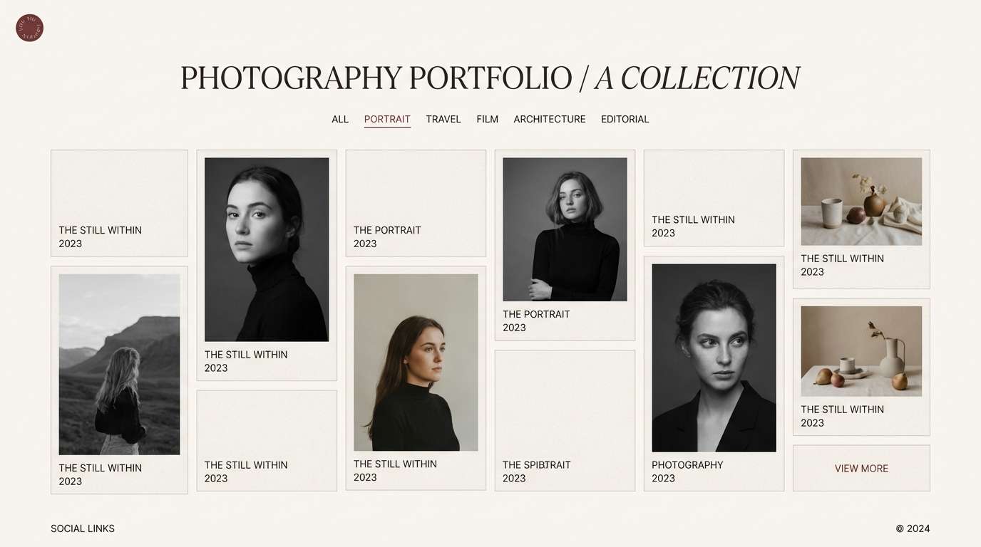 photography portfolio layout