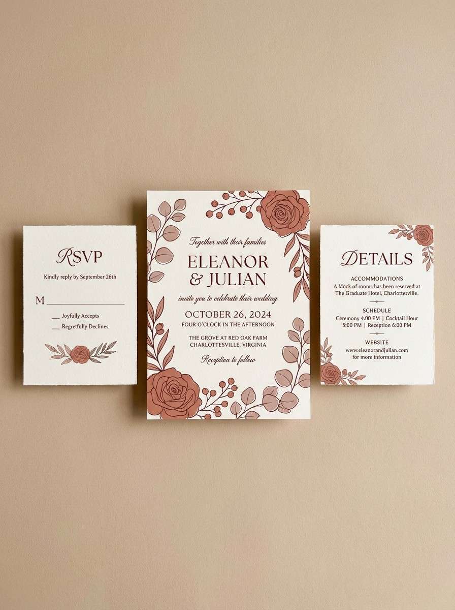 wedding invitation suite