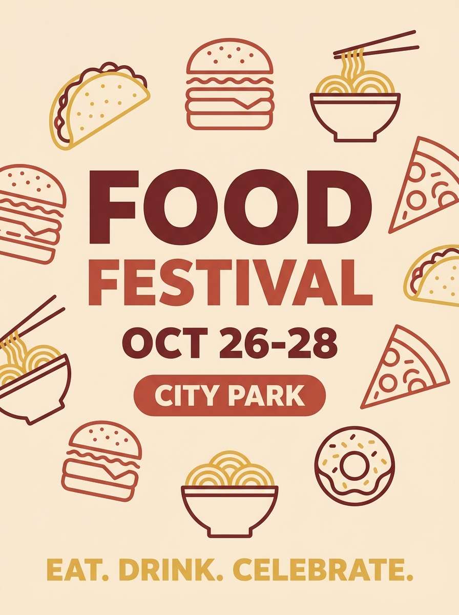 food festival flyer