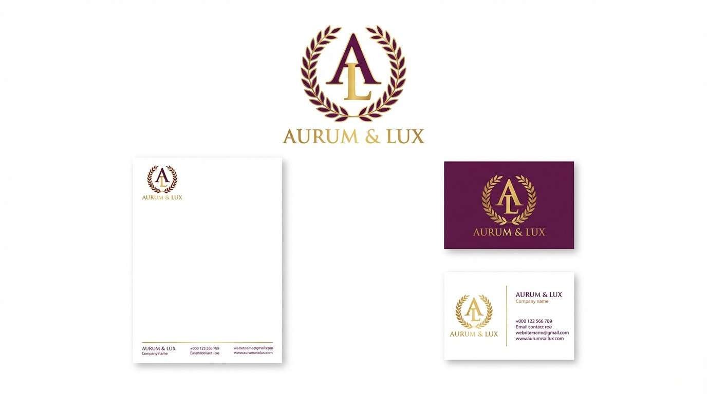 luxury stationery brand board
