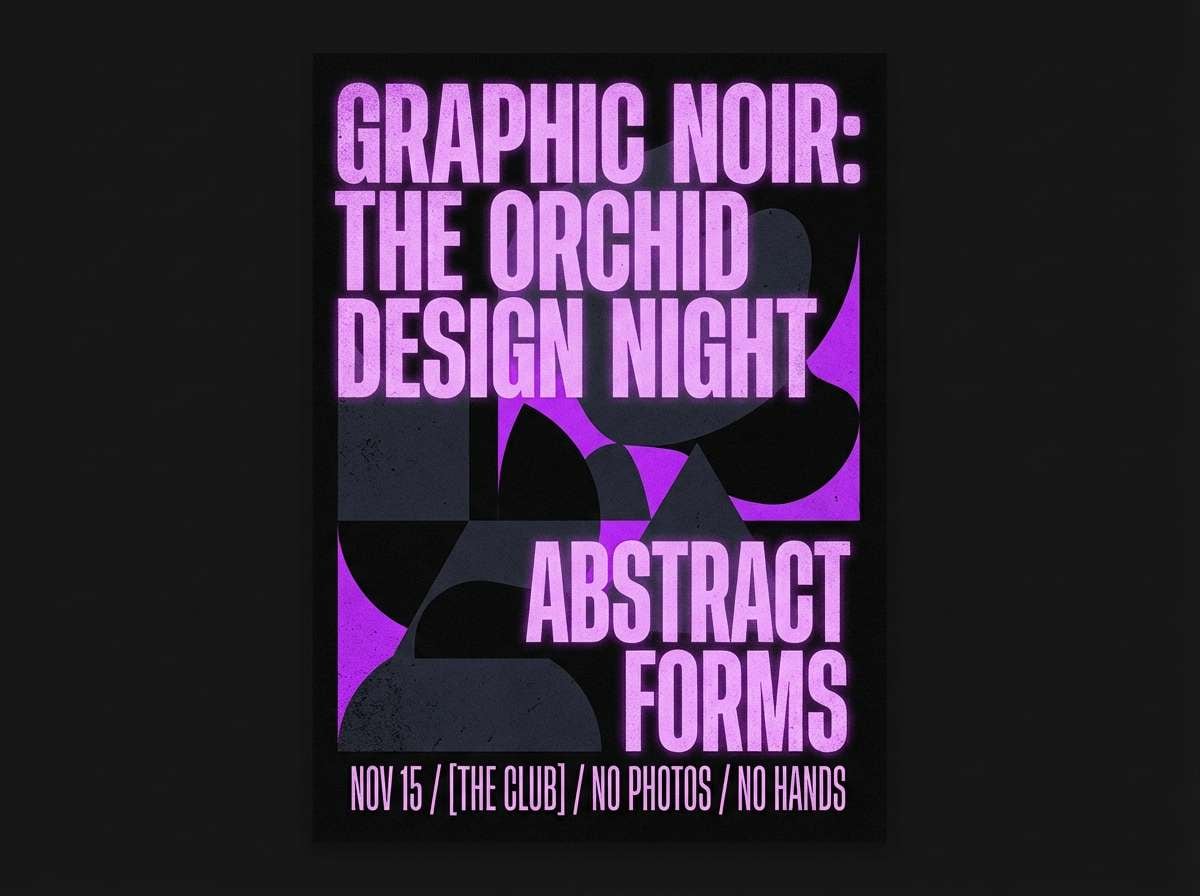 orchid noir event poster