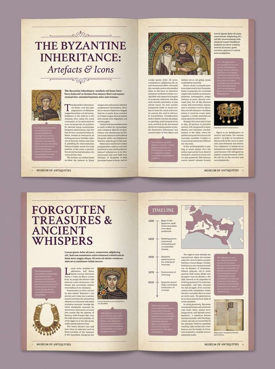 museum brochure spread