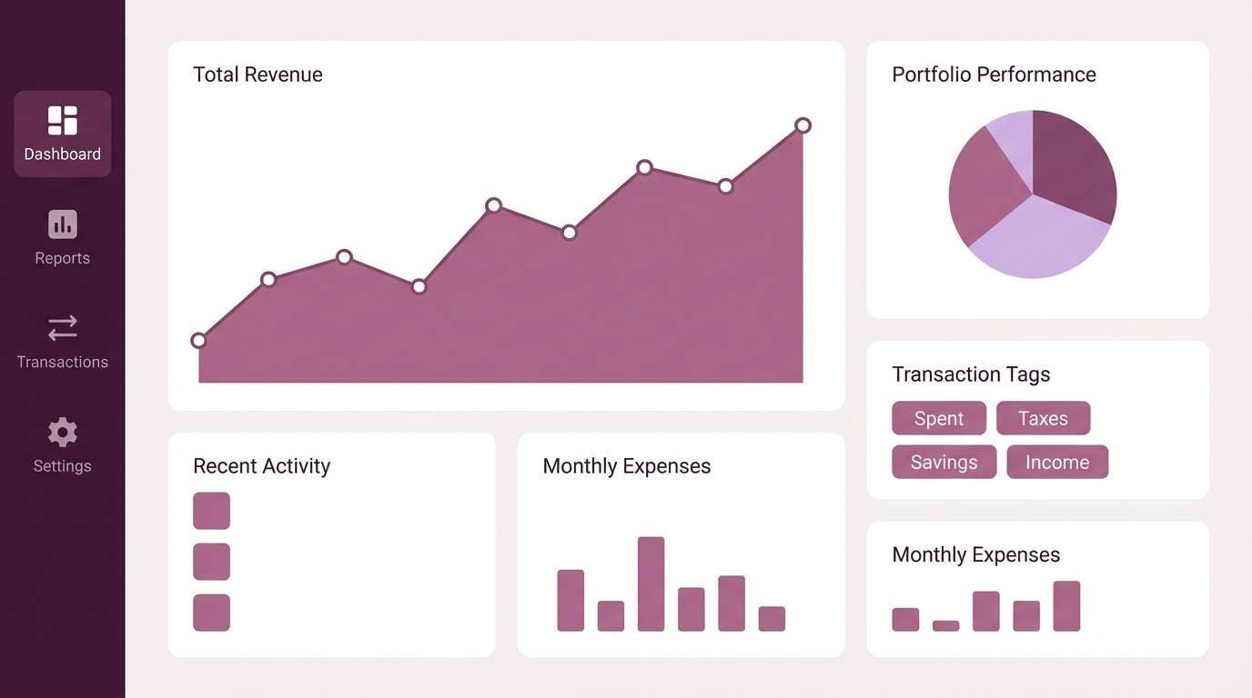 fintech dashboard ui