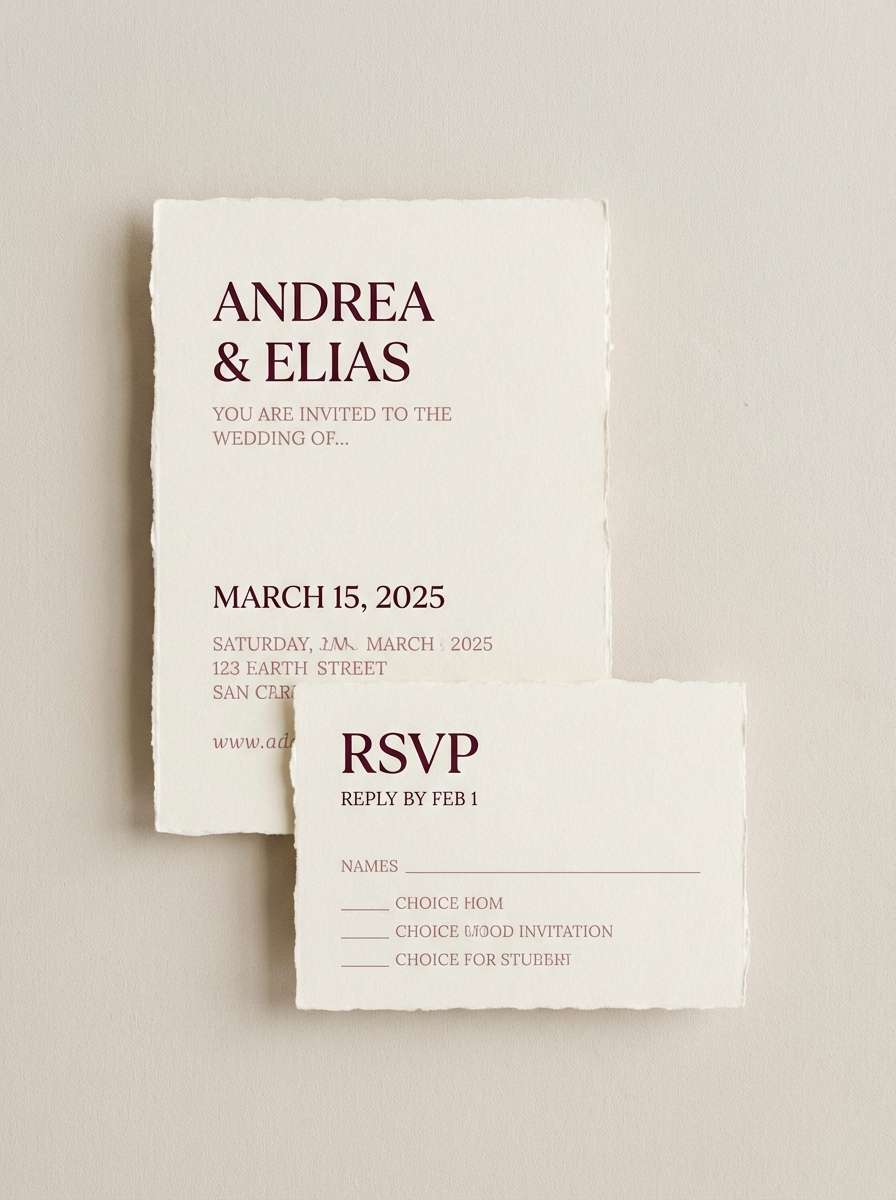 wedding invitation suite
