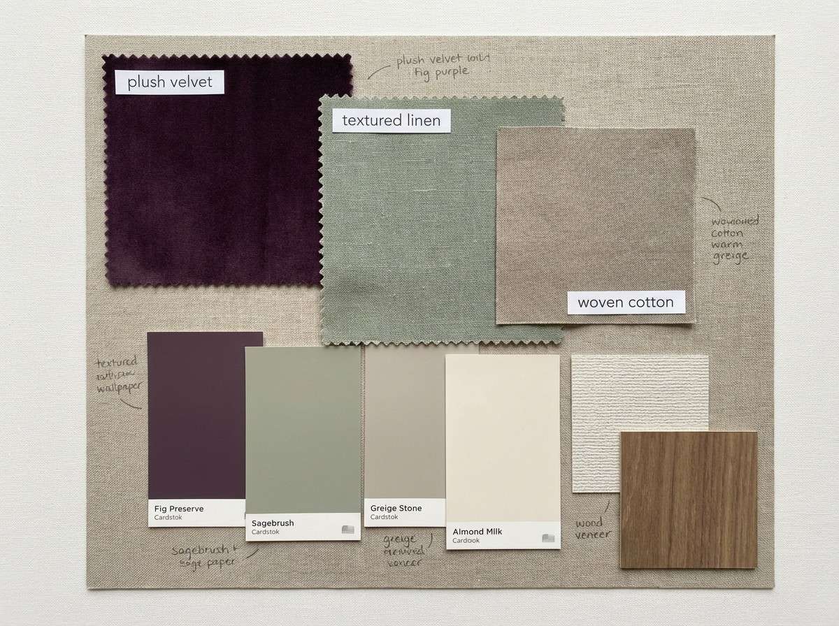 interior moodboard collage