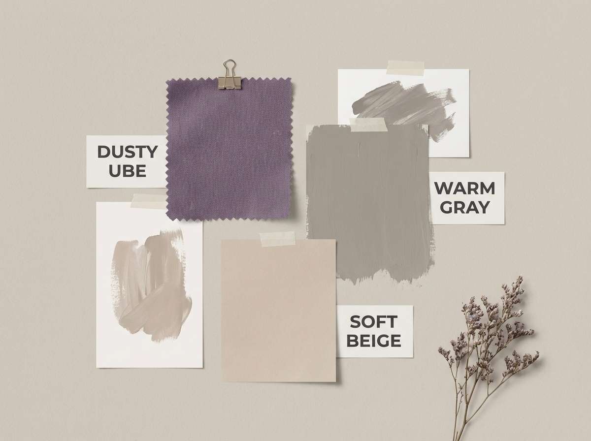 dusty lavender moodboard
