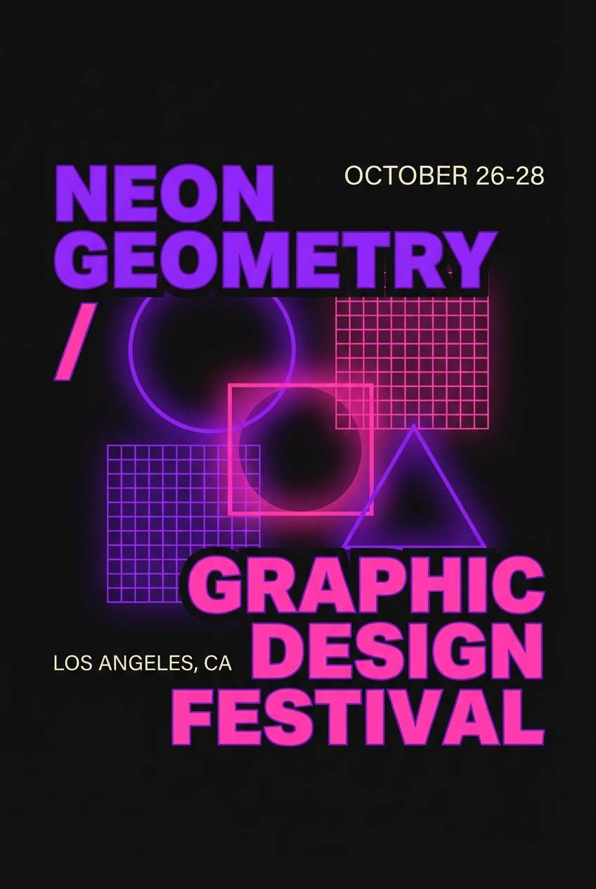 neon ube event flyer