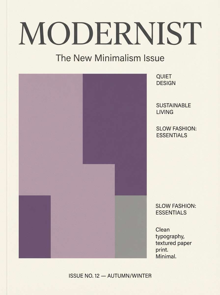 dusty lilac magazine cover