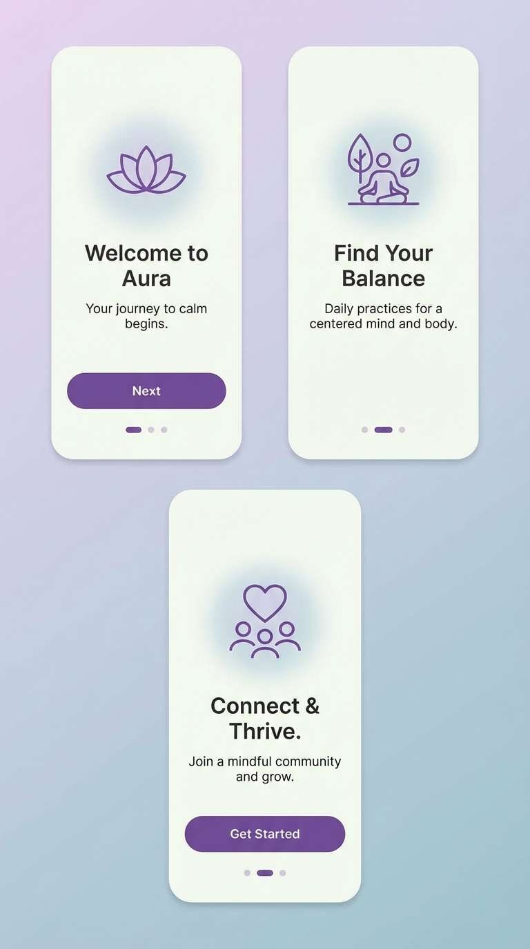 wellness onboarding ui