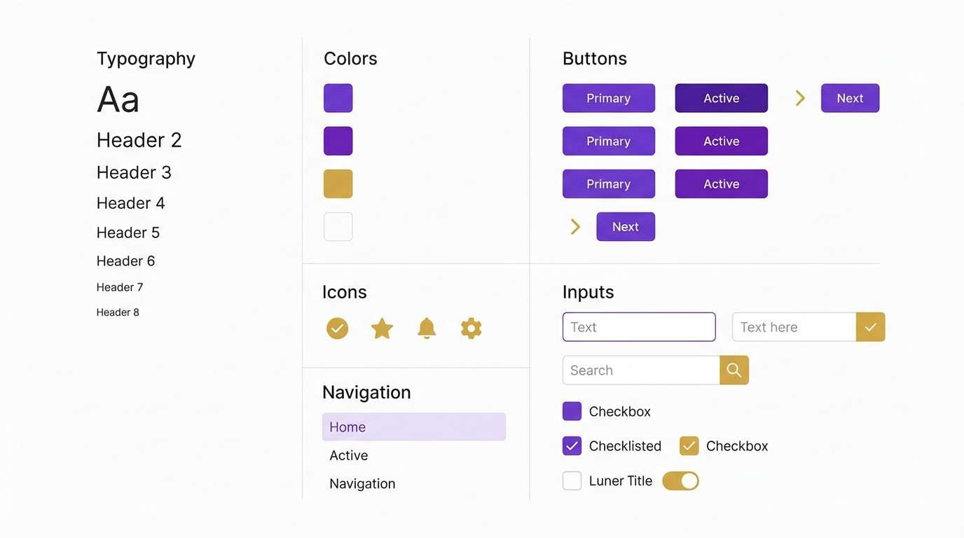 ui design system sheet