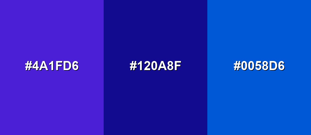 analogous color for ultramarine-blue