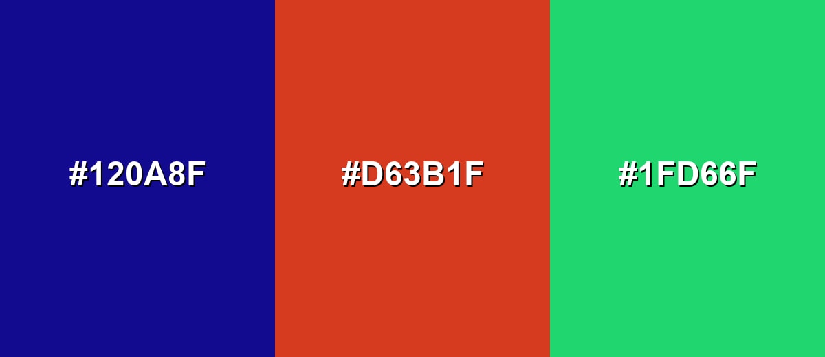 triadic combinations of ultramarine-blue